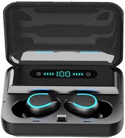 img 4 attached to 🎧 Luisport F95-Black Bluetooth Headphones: Wireless Earbuds & Earphones with Battery Case