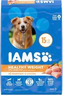 🐶 iams healthy weight adult dry dog food with chicken логотип