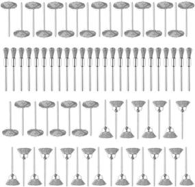 img 2 attached to 75-Piece Steel Wire Wheel Brushes for Dremel Accessories Rotary Tools Polish by SHINA