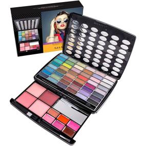 img 4 attached to 💄 SHANY Glamour Girl Vintage Makeup Kit - Eye Shadow, Blush, and Powder Palette
