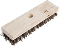 🧹 quickie outdoor deck scrub brush, heavy-duty rough surface, perfect for scrubbing wood or concrete - union mix logo