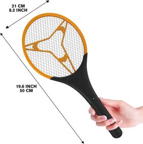 img 1 attached to 🦟 Hoont Bug Zapper Racket 2 Pack - Powerful Electric Fly Swatter for Indoor Use - Large Handheld Device