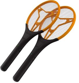 img 2 attached to 🦟 Hoont Bug Zapper Racket 2 Pack - Powerful Electric Fly Swatter for Indoor Use - Large Handheld Device