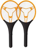 🦟 hoont bug zapper racket 2 pack - мощная электрическая летучая мышь для использования в помещении - большое портативное устройство логотип