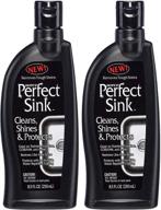 🚿 premium sink cleaner and polish by hope: restorative, water-repellant formula, stain remover | ideal for brushed stainless steel, cast iron, porcelain, corian, composite, acrylic | 8.5 oz, pack of 2 logo