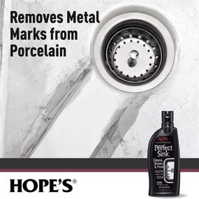 img 1 attached to 🚿 Premium Sink Cleaner and Polish by Hope: Restorative, Water-Repellant Formula, Stain Remover | Ideal for Brushed Stainless Steel, Cast Iron, Porcelain, Corian, Composite, Acrylic | 8.5 oz, Pack of 2