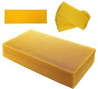 🐝 eatingbiting 10pcs 20cm x 41cm natural beeswax candlemaking sheets: beekeeping tools for honeycomb nest box and foundation logo