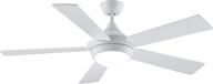 🌀 fanimation celano v2 ceiling fan - 52 inch, white blades, led light kit логотип