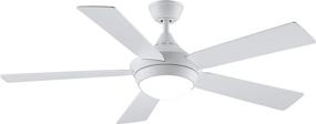 img 1 attached to 🌀 Fanimation Celano v2 Ceiling Fan - 52 inch, White Blades, LED Light Kit