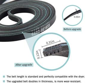 img 1 attached to 🔧 Enhanced Repair Kit for Samsung Dryer: Drum Roller DC97-16782A, Belt 6602-001655 & Idler Pulley DC93-00634A – Compatible Replacement for AP5325135 AP4373659 AP6038887 PS4221885 PS4133825