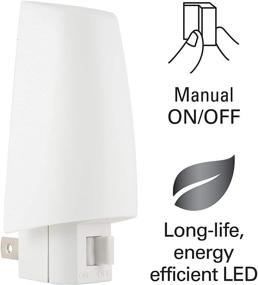 img 3 attached to 🔌 Lights by Night LED Plug-in Night Light: Manual On/Off, Energy Efficient and Soothing for Living, Hallway, Kid’s Room, Nursery, Bedroom, Bathroom, Basement - 1 Pack, Classic Shade