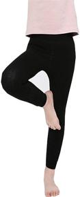 img 3 attached to 👧 Weigou Girls' Thermal Stretchy Leggings - 100 to 130cm Size - Clothing and Leggings