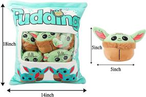 img 3 attached to IPEAIN Baby Yoda Pudding Plush Pillow Throw Pillow: Soft Doll Toy and Decorative Gift for Girls Kids