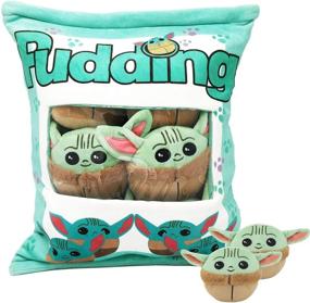 img 4 attached to IPEAIN Baby Yoda Pudding Plush Pillow Throw Pillow: Soft Doll Toy and Decorative Gift for Girls Kids
