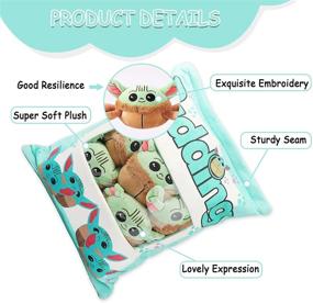 img 2 attached to IPEAIN Baby Yoda Pudding Plush Pillow Throw Pillow: Soft Doll Toy and Decorative Gift for Girls Kids