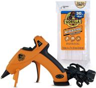 🦍 gorilla dual temperature mini hot glue gun kit with 30 hot glue sticks, pack of 1 logo