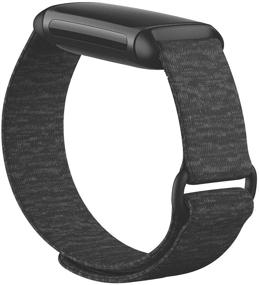 img 3 attached to 🔗 Улучшите свой Fitbit Charge 5 с официальным продуктом Fitbit: аксессуарная лента Charcoal Large с застежкой-липучкой