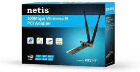 img 1 attached to Беспроводной адаптер Netis Wireless N 300 Мбит/с с двумя антеннами 5DBi и низкопрофильной пластиной крепления (WF-2118)