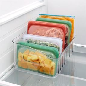 img 3 attached to YouCopia FreezeUp 12-inch Freezer Bin: Fridge Organizer and Storage Solution, BPA-Free Food-Safe Container