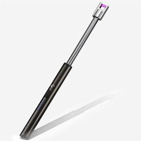 img 4 attached to 🔥 Arc Electronic Lighter - USB Rechargeable Candle Lighter with LED Battery Display, Safety Switch, 360° Flexible Neck, Flameless Windproof Design - Ideal for Camping, Cooking, Candles, BBQ, Fireworks