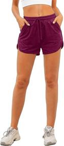 img 2 attached to Aloodor Shorts Women Running Pockets Sports & Fitness