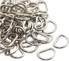 img 4 attached to 🔗 CrocSee Metal D Ring 3/4 inch - Non Welded Nickel Plated Pack of 100 (Middle) - Sturdy and Reliable Fasteners for Various Projects