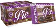 🥮 oatmeal protein pie: soft & chewy non gmo snack with creamy marshmallow filling (double chocolate chip) - gluten free, kosher, 14g protein, 12g fiber, only 8 sugars logo