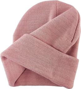 img 2 attached to 🧢 BRUCERIVER Elastic Slouchy Beanie Cap Knit Hats for Men & Women - Classic Style