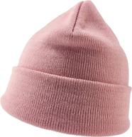 🧢 bruceriver elastic slouchy beanie cap knit hats for men & women - classic style logo