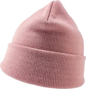 img 4 attached to 🧢 BRUCERIVER Elastic Slouchy Beanie Cap Knit Hats for Men & Women - Classic Style