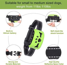 img 2 attached to 🐶 Advanced Rechargeable Dog No Bark Collar with Smart Detection Vibration and Harmless Shock - Effective Anti Barking Device for Small, Medium, and Large Dogs