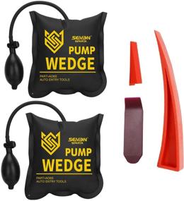 img 4 attached to 💛 Seven Sparta Air Wedge Pump Kit: 2 PCS Leveling Tool & Alignment Kit with Inflatable Shim Bag and 3 Tools for Home Use (Yellow)