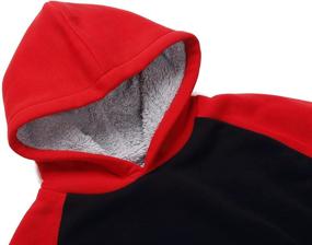 img 1 attached to SWISSWELL Sweatshirt Hoodie with Fleece Sleeves: Boys' Clothing for Comfort and Style