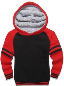 img 4 attached to SWISSWELL Sweatshirt Hoodie with Fleece Sleeves: Boys' Clothing for Comfort and Style
