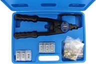 🔧 abn nut & thread hand riveter tool kit set – 17-piece, 13in rivet setter gun, riveting nuts, sae & metric nose sets logo
