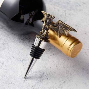 img 1 attached to 🐉 Exquisite Dragon Decorative Bottle Stopper: Ideal Gothic Wine Gift for Dragon Lovers