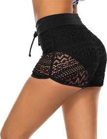 img 2 attached to Lecieldusoir Bathing Bottoms Waisted Boyshorts Women's Clothing