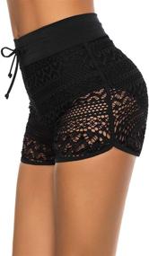 img 3 attached to Lecieldusoir Bathing Bottoms Waisted Boyshorts Women's Clothing