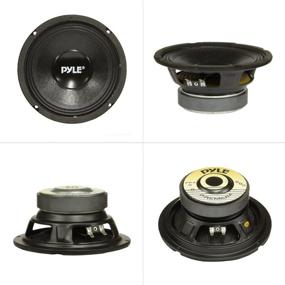 img 1 attached to 🔊 High Powered Car Audio Speaker System - 8 Inch PA Woofer with 500 Watt Output, Kapton Voice Coil, and 40 oz Magnet - PylePro PPA8 - Black