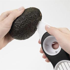 img 2 attached to 🥑 Efficient Avocado Preparation Made Easy with OXO Good Grips 3-in-1 Avocado Slicer, White/Black