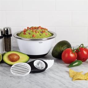 img 3 attached to 🥑 Efficient Avocado Preparation Made Easy with OXO Good Grips 3-in-1 Avocado Slicer, White/Black