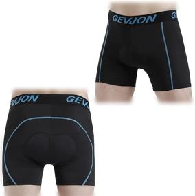 img 2 attached to GEVJON Men's Cycling Underwear Shorts - Breathable 3D Padded MTB Liner Shorts for Men, Ideal Bike Shorts for Bicycle Riders