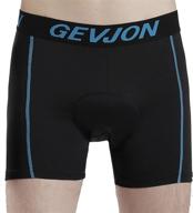 gevjon men's cycling underwear shorts - breathable 3d padded mtb liner shorts for men, ideal bike shorts for bicycle riders logo