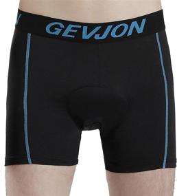 img 4 attached to GEVJON Men's Cycling Underwear Shorts - Breathable 3D Padded MTB Liner Shorts for Men, Ideal Bike Shorts for Bicycle Riders