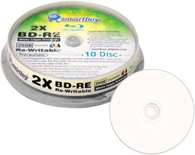 img 3 attached to 10-пакет Smartbuy 2X 25 ГБ Синие Blu-ray BD-RE Перезаписываемые белые инжетные диски с пустым Bluray-диском с индикатором Hub - премиум качество и универсальность