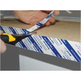 img 2 attached to 🔒 Fast Cap Laminate Tape: 2-Sided, 1 Inx50 ft Clear Tape for Efficient Adhesion