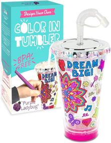 img 4 attached to 🍹 Creative Children's Personalized Insulated Tumbler: Keep Refreshments Fun & Chilled!
