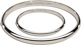 img 4 attached to Sterling Silver Bangle Inscription Daughter