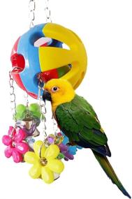 img 3 attached to Keersi Small Medium Parrot Chew Toy: Perfect Bird Toy for Pet Parakeets, Cockatiels, Conures, and More!