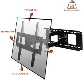 img 2 attached to 🔧 Versatile Heavy Duty Full Motion Wall Mount for 32-70 Inch Displays by MegaMounts